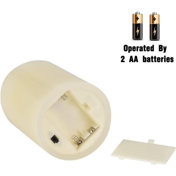 New Flameless Candles Battery Operated Candles Set of 12 Ivory Real Wax Pillars - Picture 5 of 5